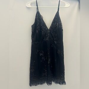 Super down sequence dress